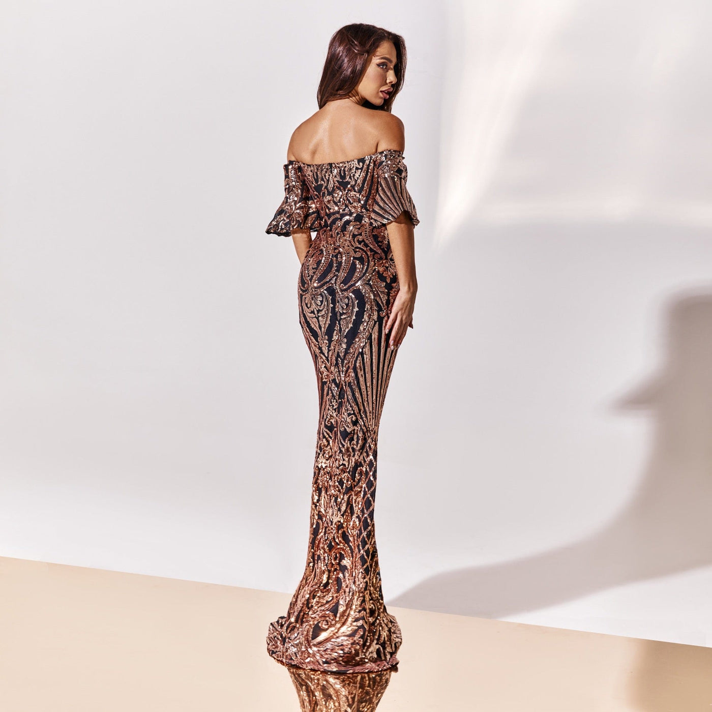 Vittoria Geometry Sequin Dress Dress
