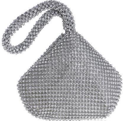 Mabel Evening Clutch Silver Bags