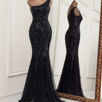 Damita Sequined Mermaid Maxi Dress black / 14 -- Lable size XL Dress
