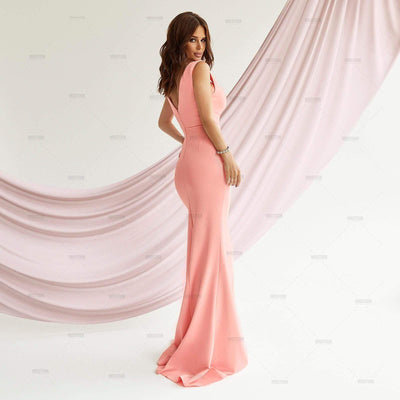 Dionne Pink Ruffled Maxi Dress Dress