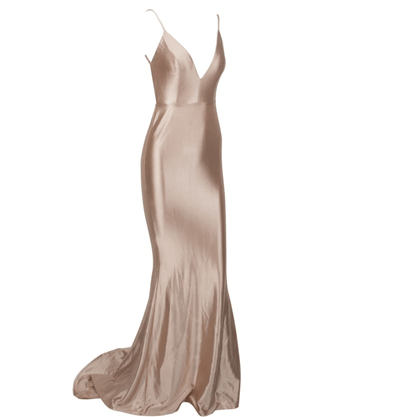 Eulalia Nude Satin Dress Dress