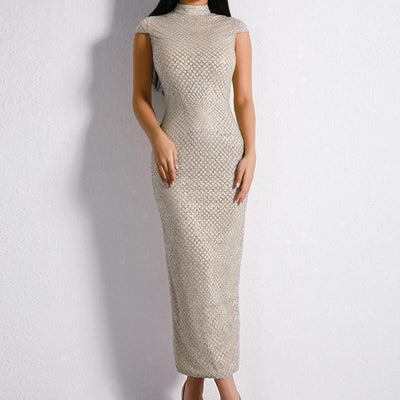 Pamella Silver Glitter Dress Gold Silver / XS Dress
