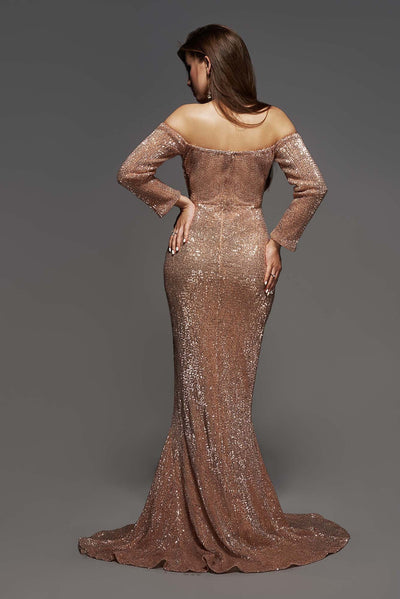 Jamila Champagne Gold Maxi Dress Dress