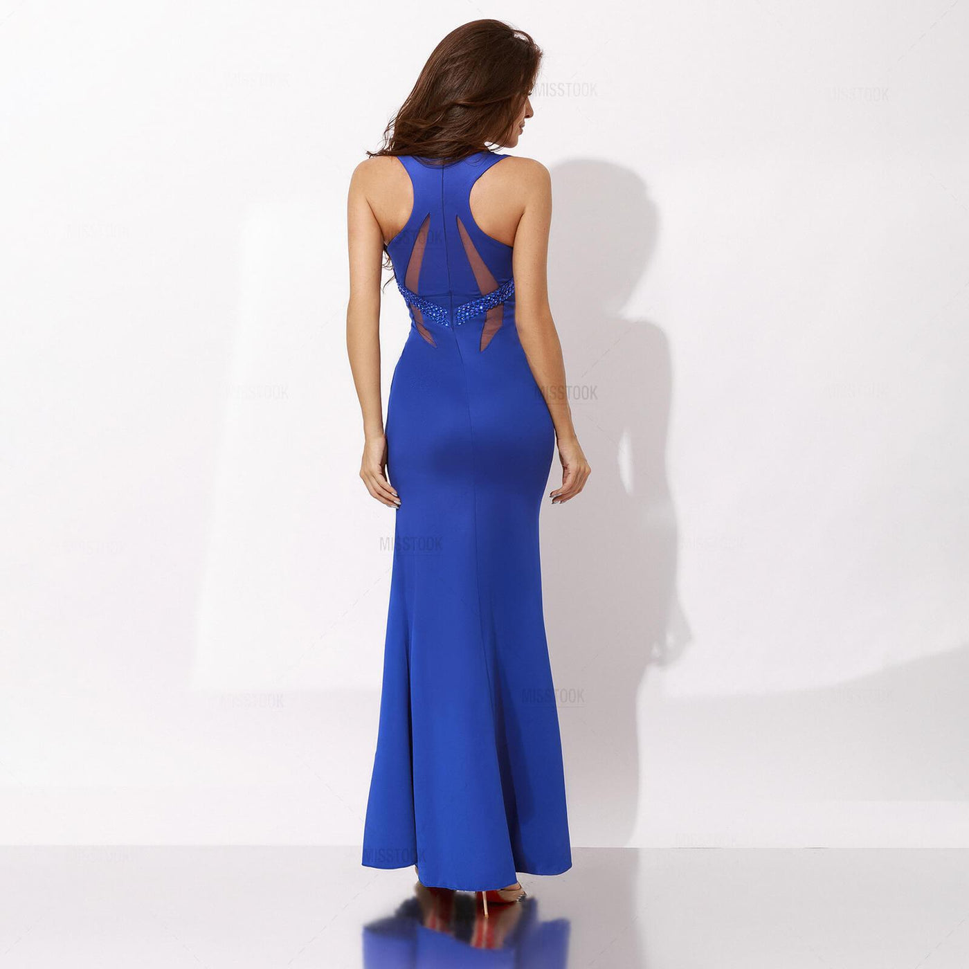 Kaylee Jeweled V Neck Maxi Dress Dress