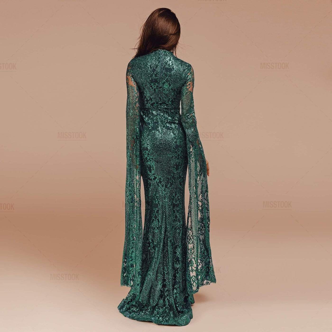 Safiya Glitter Green Maxi Dress Dress
