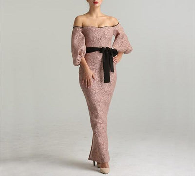 Misstook Label Lace Pink Evening Dress same as photo / 2 Dress