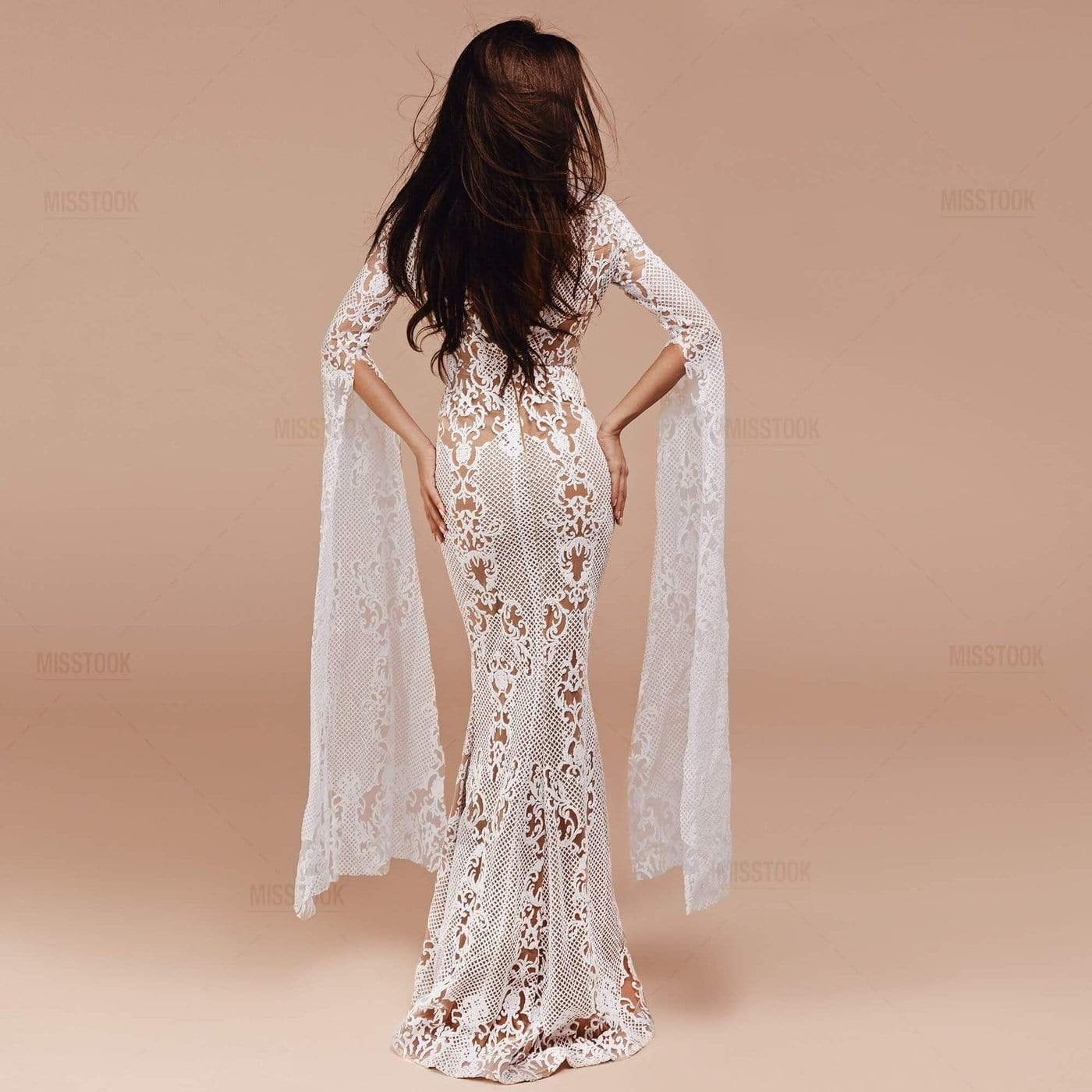 Safiya Glitter Green Maxi Dress White / XS Dress